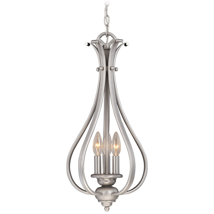 Monrovia 3-Light Pendant in Brushed Nickel