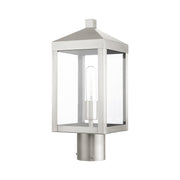 Nyack Small Outdoor Post Light in Brushed Nickel