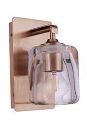 Andie 1 Light 5" Wall Sconce in Satin Brass