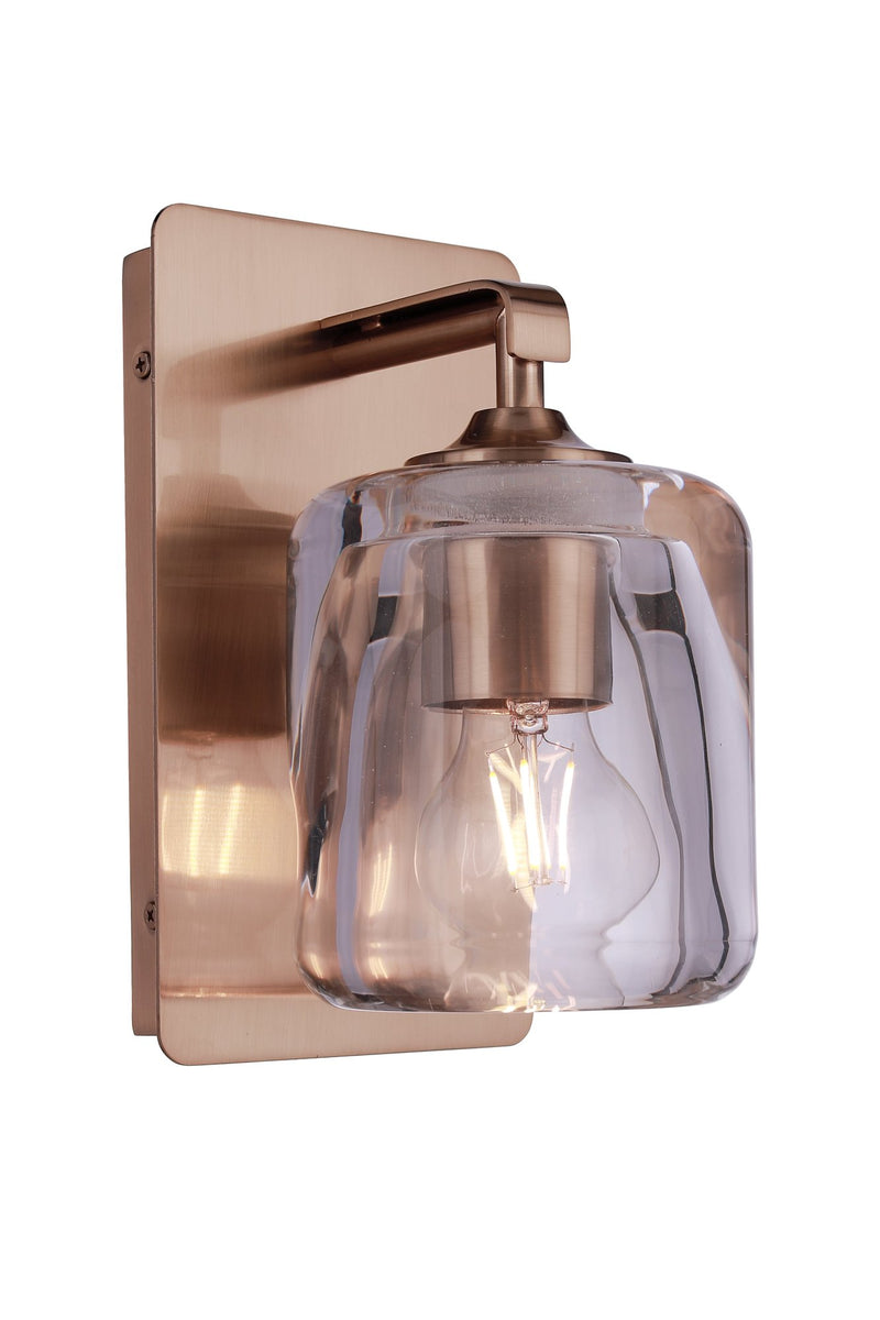 Andie 1 Light 5" Wall Sconce in Satin Brass