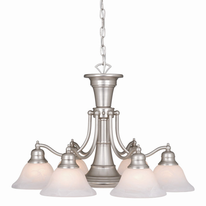 Standford 7-Light Chandelier in Brushed Nickel - Lamps Expo