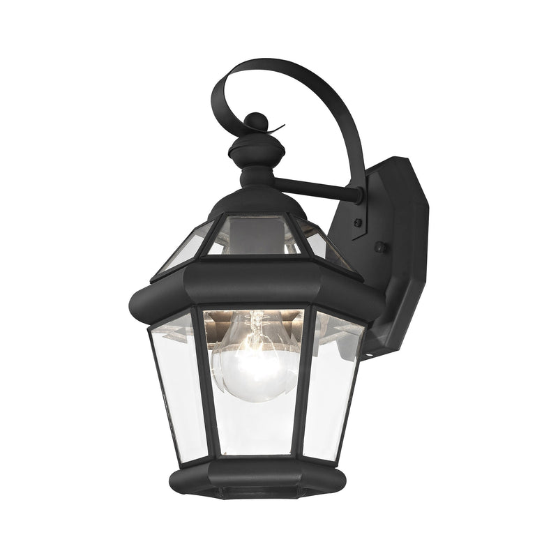 Georgetown Mini Outdoor Wall Lantern in Black