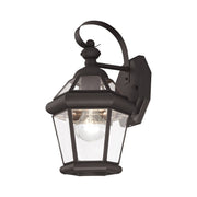 Georgetown Mini Outdoor Wall Lantern in Bronze