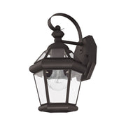 Georgetown Mini Outdoor Wall Lantern in Bronze