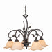 Vine 5-Light Chandelier in Oil Shale