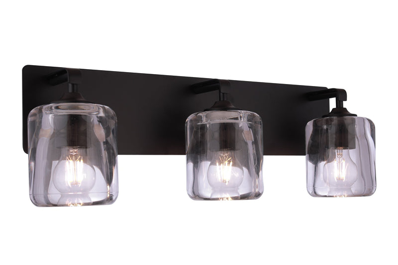Andie 3 Light 24" Vanity in Flat Black