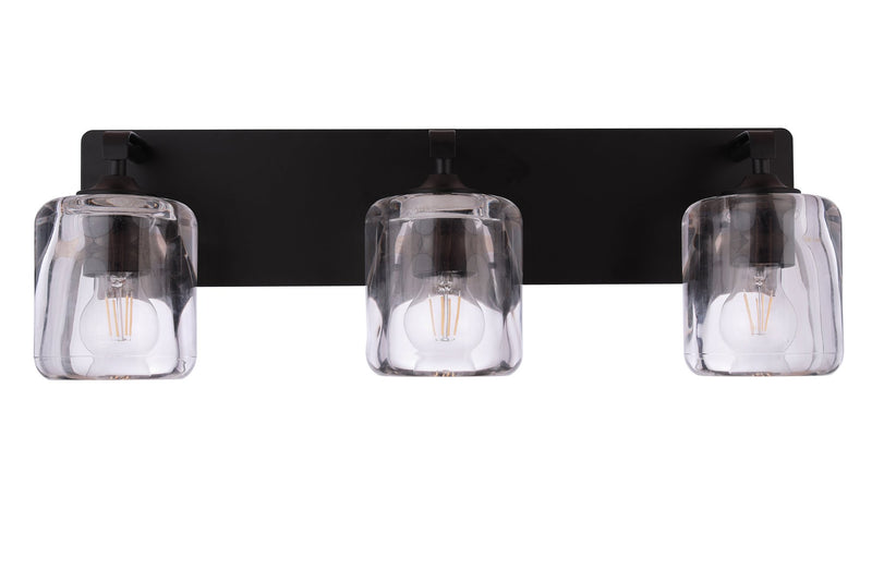 Andie 3 Light 24" Vanity in Flat Black