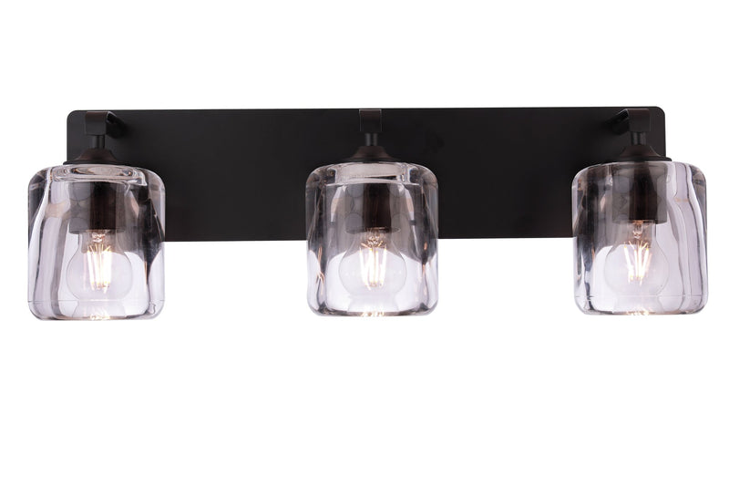 Andie 3 Light 24" Vanity in Flat Black