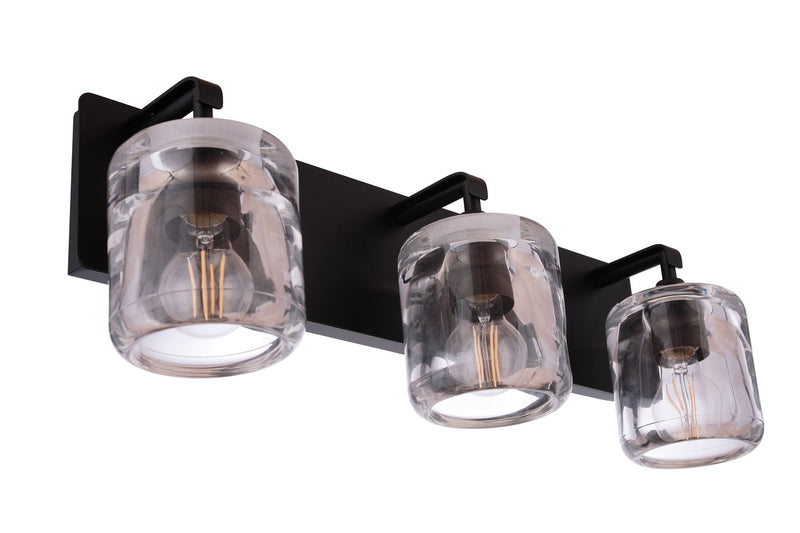 Andie 3 Light 24" Vanity in Flat Black