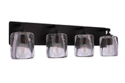 Andie 4 Light 28" Vanity in Flat Black