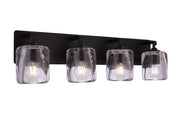 Andie 4 Light 28" Vanity in Flat Black