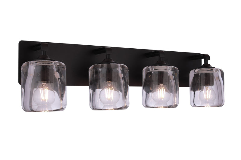 Andie 4 Light 28" Vanity in Flat Black
