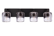 Andie 4 Light 28" Vanity in Flat Black