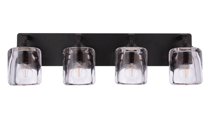 Andie 4 Light 28" Vanity in Flat Black
