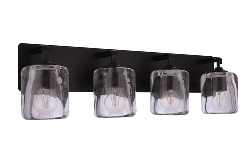 Andie 4 Light 28" Vanity in Flat Black