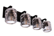 Andie 4 Light 28" Vanity in Flat Black