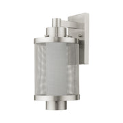 Nottingham Medium Outdoor Wall Lantern in Brushed Nickel
