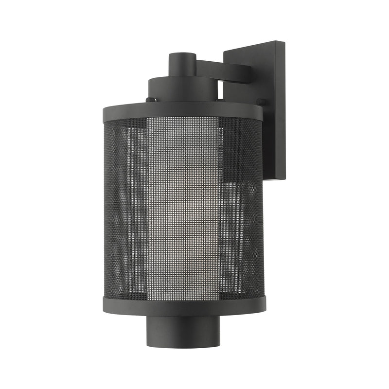 Nottingham Large Outdoor Wall Lantern in Textured Black