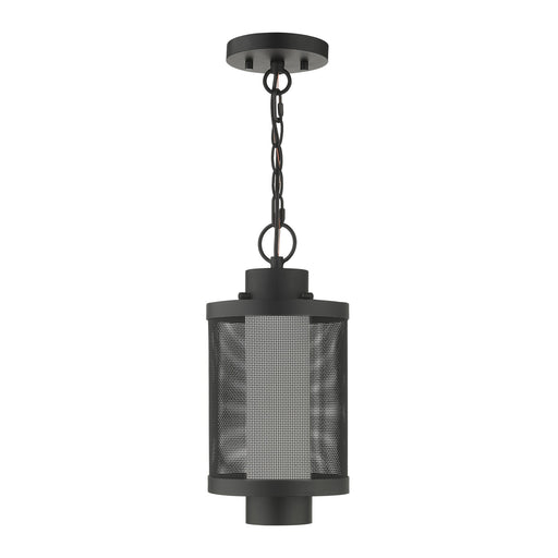 Nottingham Medium Outdoor Pendant Lantern in Textured Black