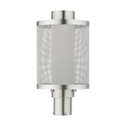 Nottingham Large Outdoor Post Light in Brushed Nickel