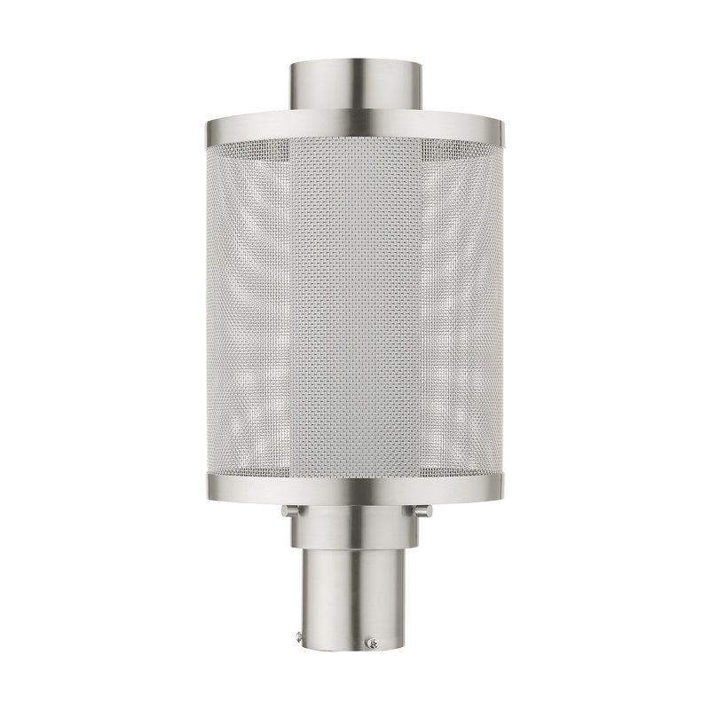 Nottingham Large Outdoor Post Light in Brushed Nickel