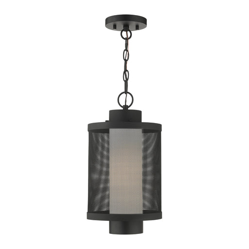 Nottingham Large Outdoor Pendant Lantern in Textured Black