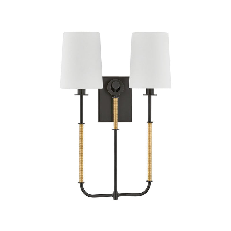 Glenmont 2-Light Wall Sconce in Aged Brass / Distressed Bronze
