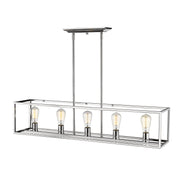Wesson 5-Light Linear Pendant in Chrome