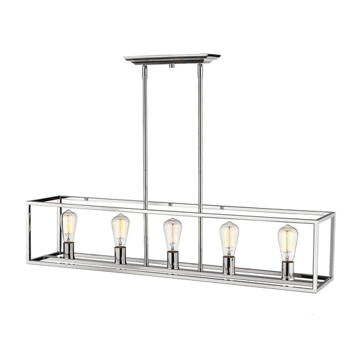 Wesson 5-Light Linear Pendant in Chrome