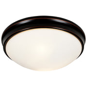 Atom 2-Light Flush Mount in Oil Rubbed Bronze
