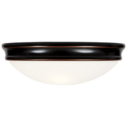 Atom 2-Light Flush Mount in Oil Rubbed Bronze