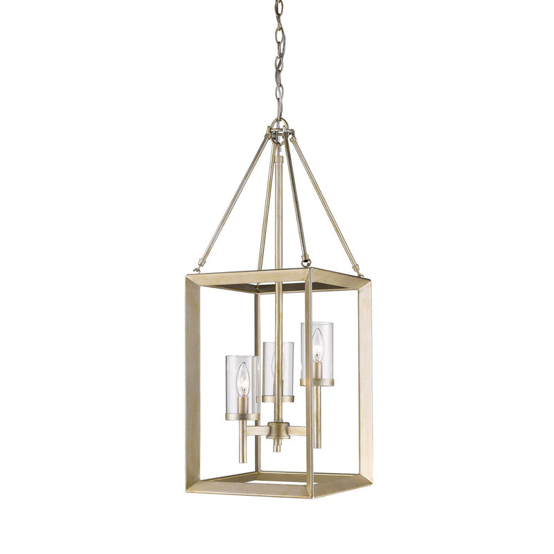 Smyth 3-Light Chandelier in White Gold