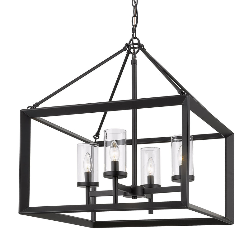 Smyth 4-Light Chandelier in Matte Black