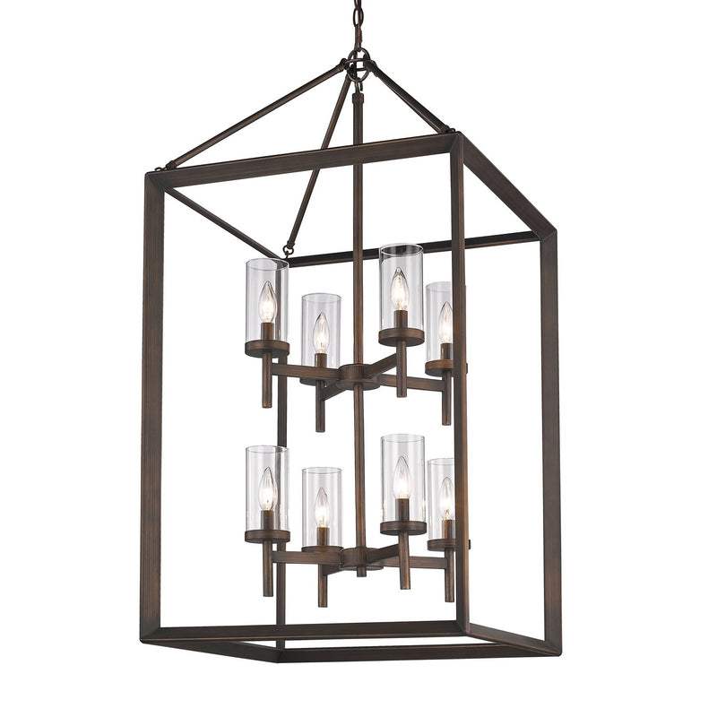 Smyth 8-Light Chandelier in Gunmetal Bronze