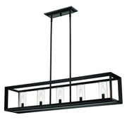 Smyth 5-Light Linear Pendant in Matte Black