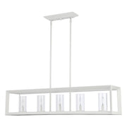 Smyth 5-Light Linear Pendant in Natural White