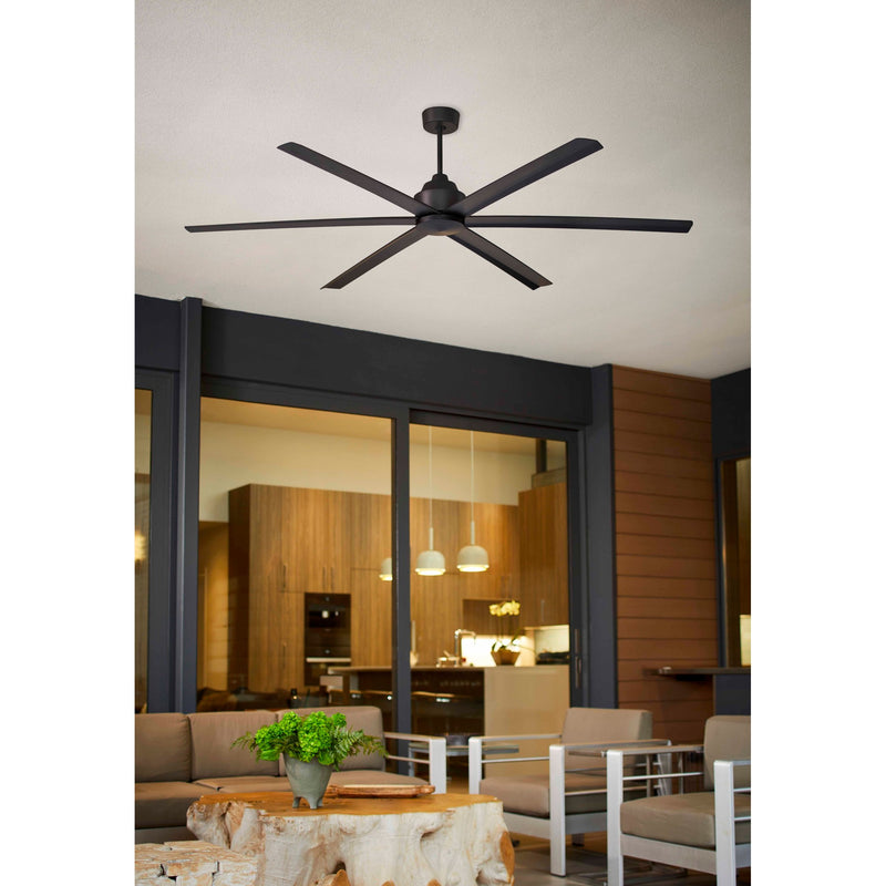 Titus 80" 6-Blade Ceiling Fan in Matte Black