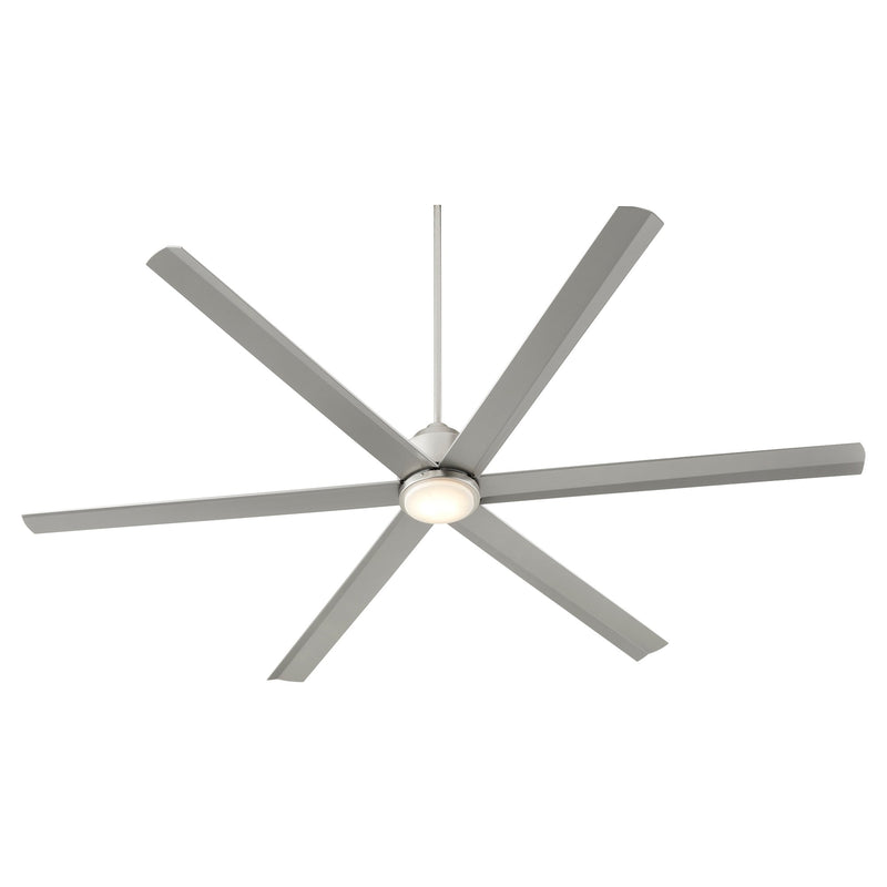 Titus 80" 6-Blade Ceiling Fan in Satin Nickel