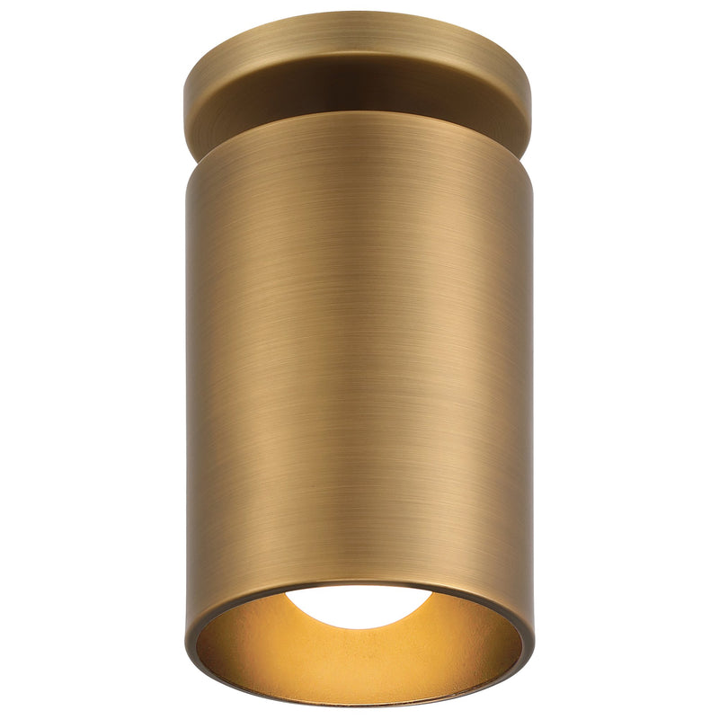Pint Indoor Semi-Flush Mount in Antique Brushed Brass