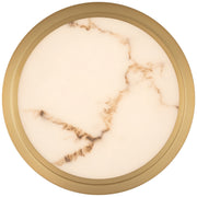 Elanor LED Flush Mount in Antique Brushed Brass