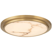 Elanor LED Flush Mount in Antique Brushed Brass
