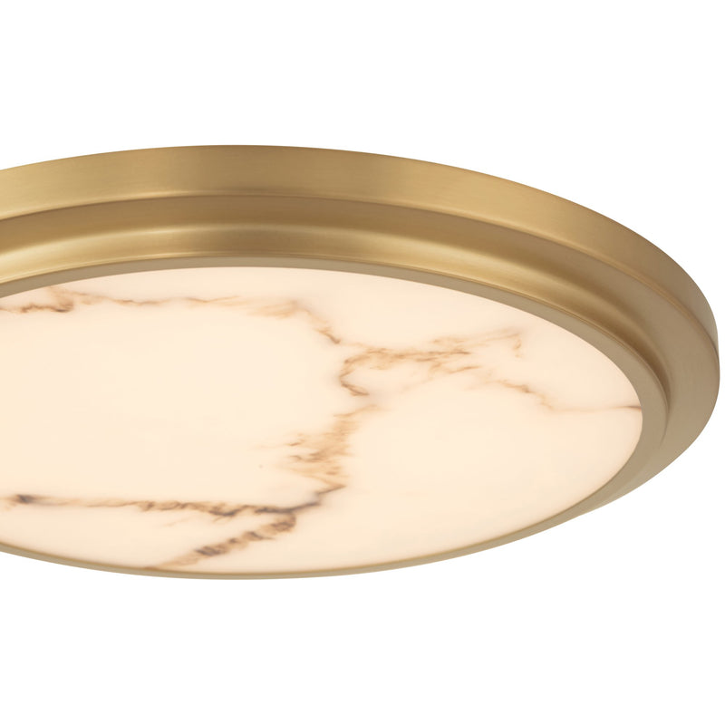 Elanor LED Flush Mount in Antique Brushed Brass