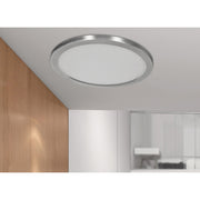 ModPLUS 9" Color Selectable LED Flush Mount in Brushed Steel