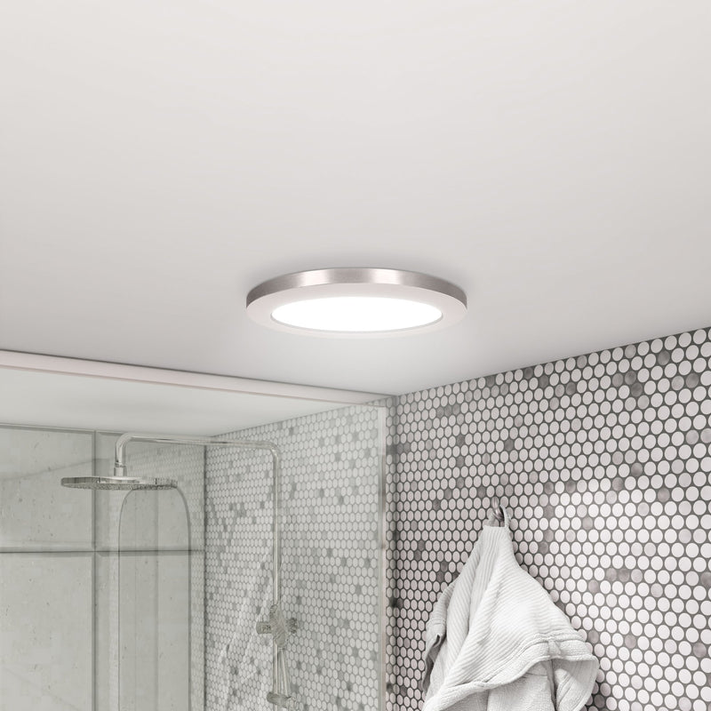 ModPLUS 7" Flush Mount in Brushed Steel