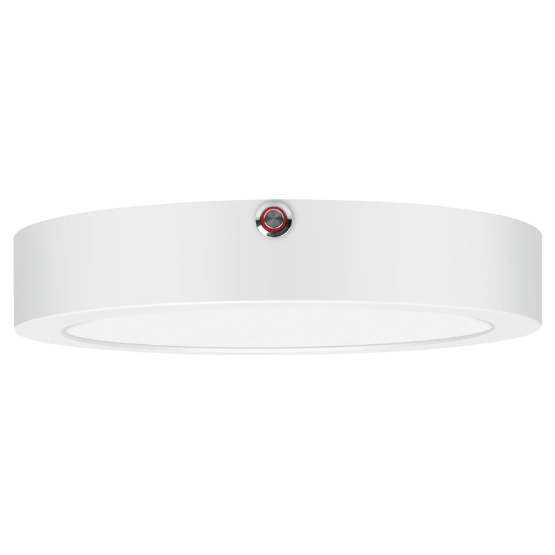 ModPLUS 9" Emergency Backup LED Flush Mount in White