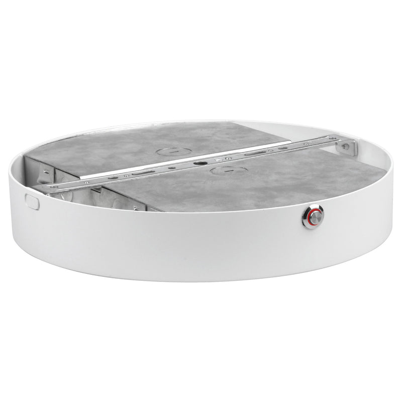 ModPLUS 9" Emergency Backup LED Flush Mount in White