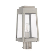 Oslo Small Outdoor Post Light in Brushed Nickel