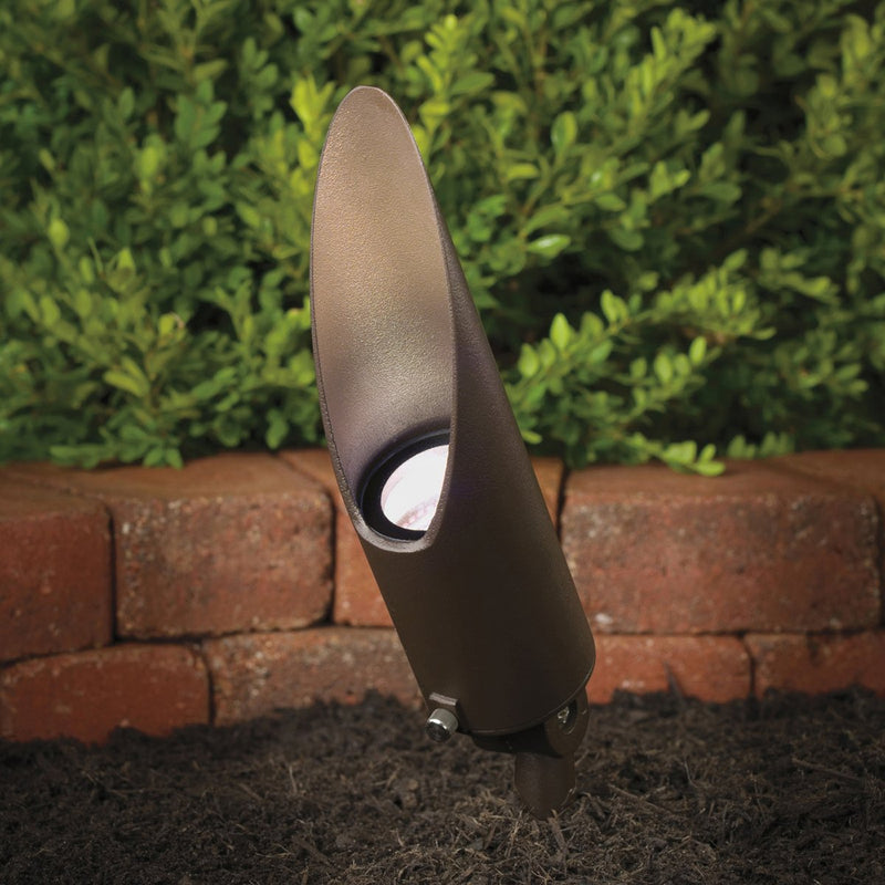 Long MR16 Accent Spotlight 10" in Textured Architectural Bronze