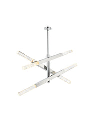 Ari 6-Light Chandelier in Chrome And Clear