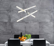 Ari 6-Light Chandelier in Chrome And Clear